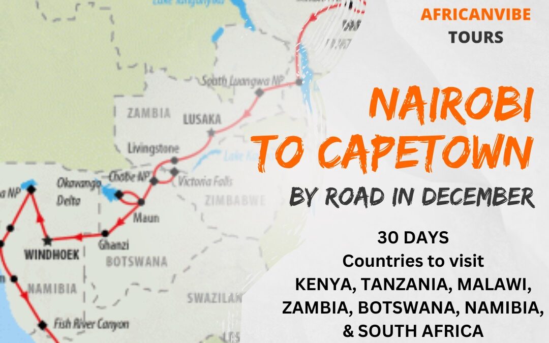 Nairobi to Johannesburg 15 day road trip itinerary